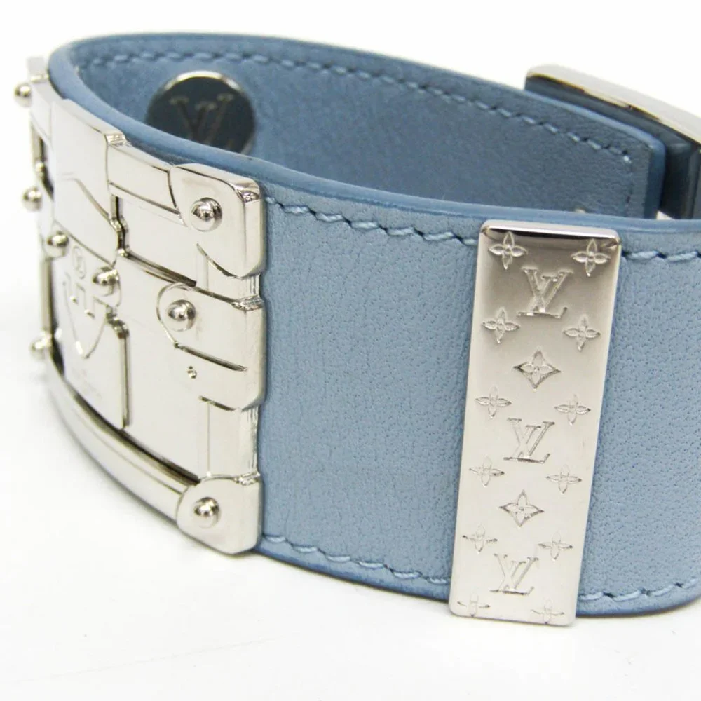 LOUIS VUITTON Blue Leather Bracelet - Picture 4 of 11